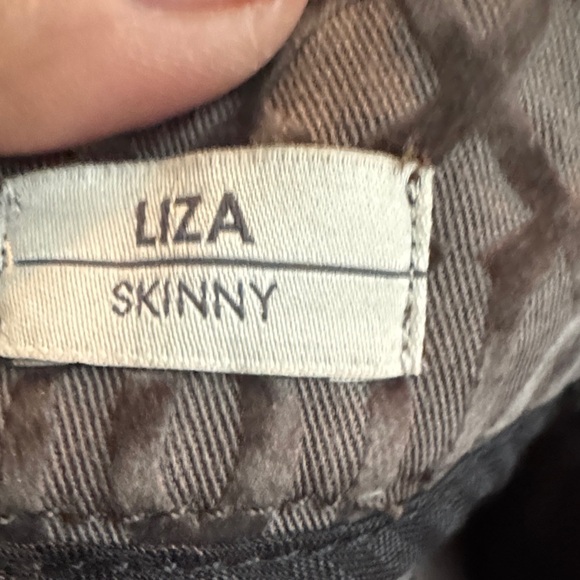 Cute Level 99 Liza Skinny Taupe Patterned Jeans EUC - Picture 8 of 9